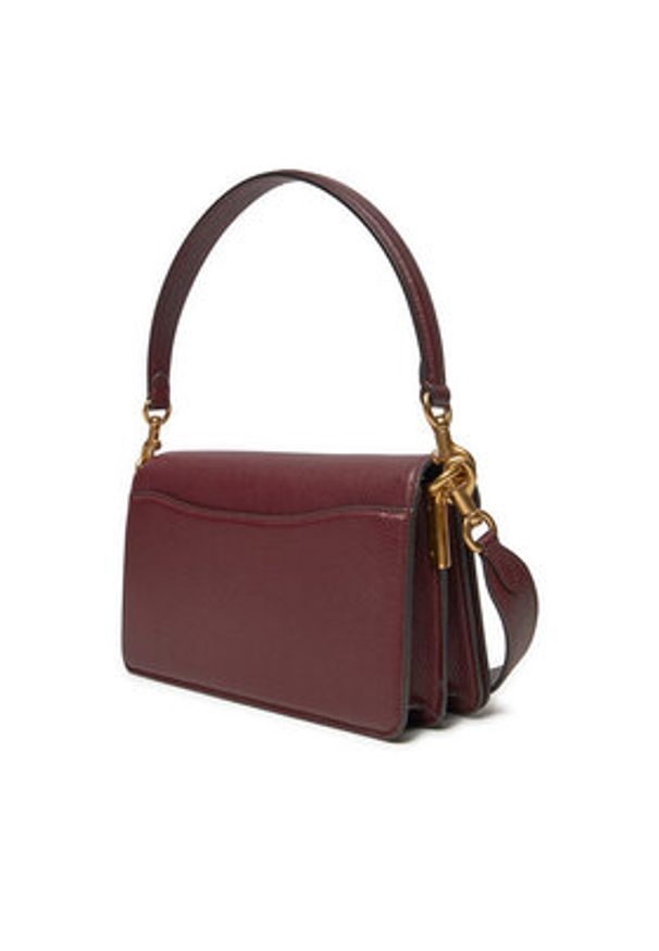 Coach Torebka CH857 Bordowy. Kolor: czerwony. Materiał: skórzane