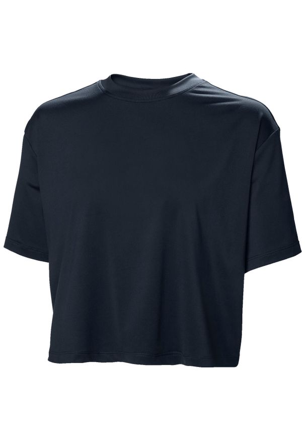 Koszulka damska Helly Hansen Ocean Cropped. Kolor: niebieski. Materiał: materiał