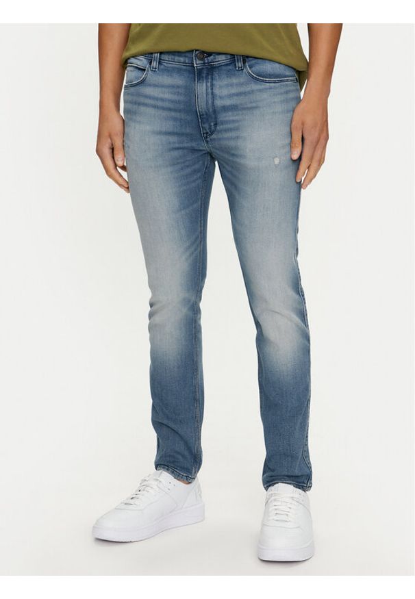 Hugo Jeansy 50517524 Niebieski Extra Slim Fit. Kolor: niebieski