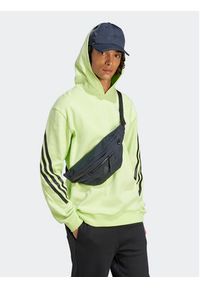 Adidas - adidas Bluza Future Icons 3-Stripes Hoodie IJ8866 Zielony Regular Fit. Kolor: zielony. Materiał: bawełna #4