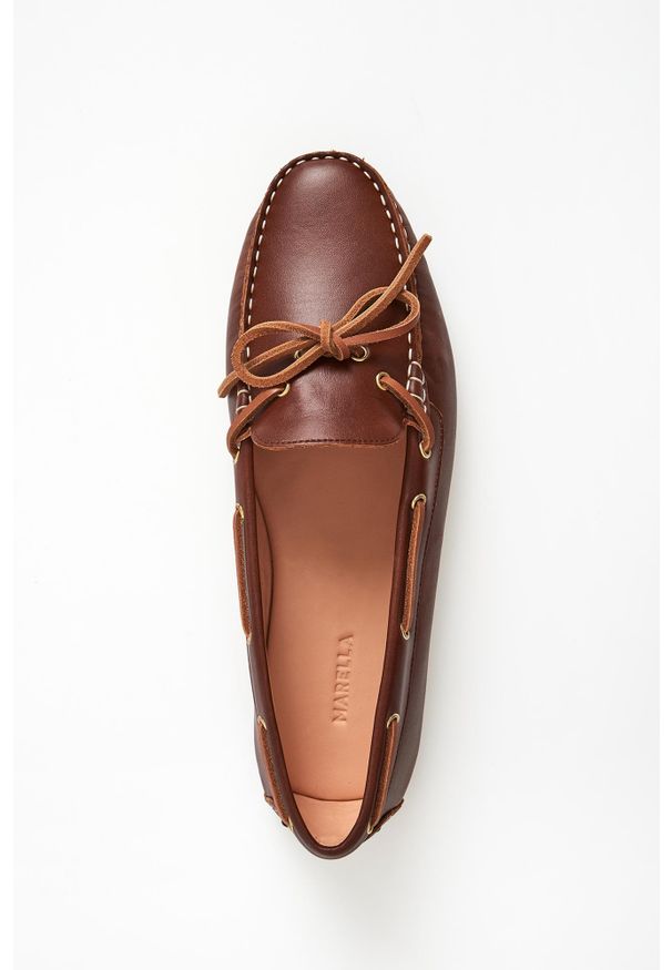 Marella - Mokasyny damskie skórzane MARELLA. Materiał: skóra