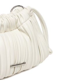 Calvin Klein Torebka Drawstring Plisse Conv Mini Cb P LV04F3077G Biały. Kolor: biały. Materiał: skórzane #3