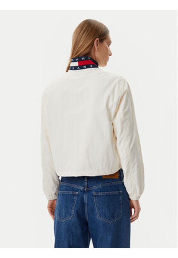 Tommy Jeans Kurtka przejściowa Essential DW0DW20439 Écru Regular Fit. Materiał: syntetyk