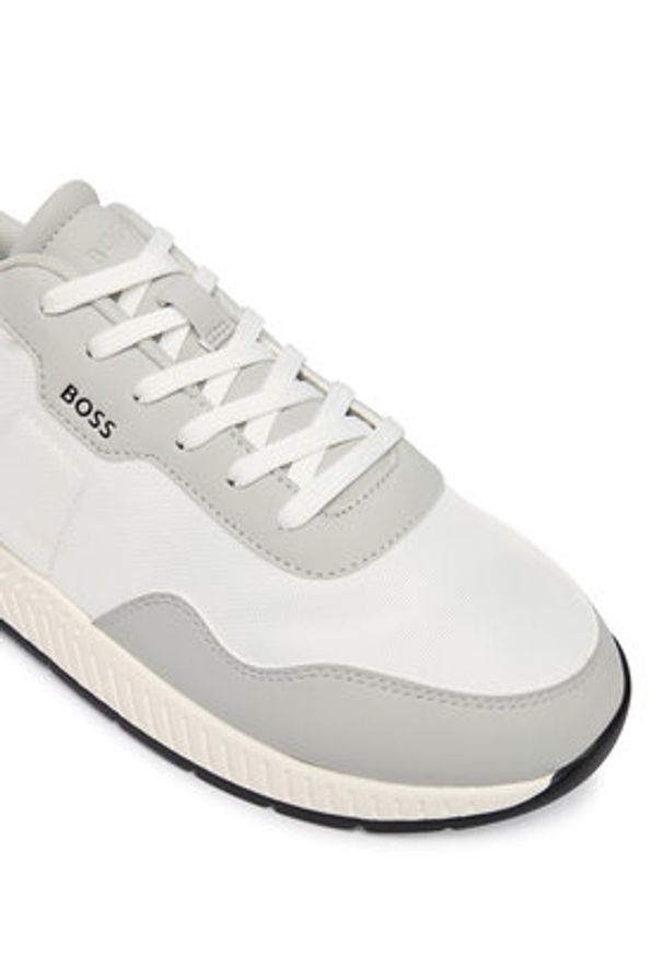 BOSS Sneakersy Titanium 50536481 Szary. Kolor: szary. Materiał: materiał