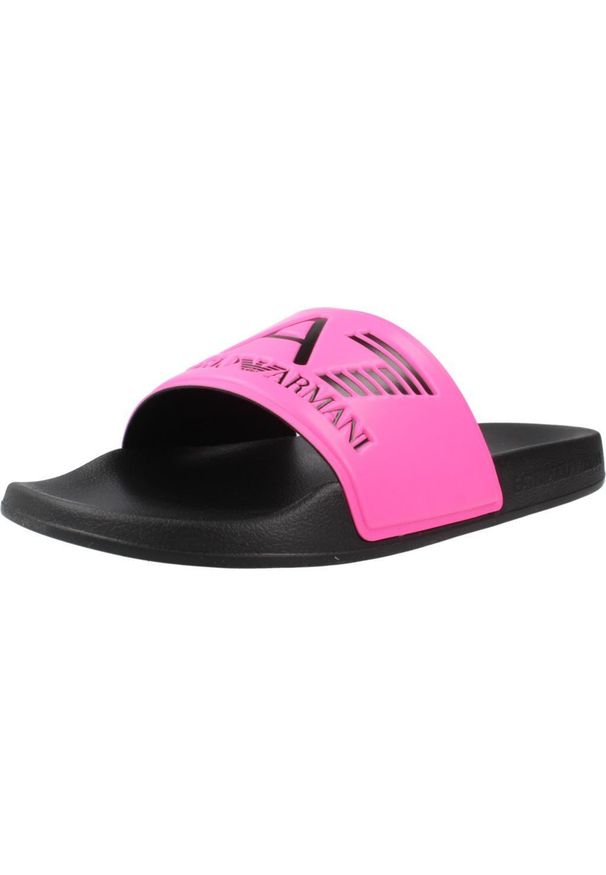 Sandały EA7 SCARPE BEACHWEAR Rose. Kolor: różowy. Materiał: tkanina, syntetyk