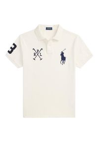 Polo Ralph Lauren Polo 710978082002 Biały Custom Slim Fit. Typ kołnierza: polo. Kolor: biały. Materiał: bawełna