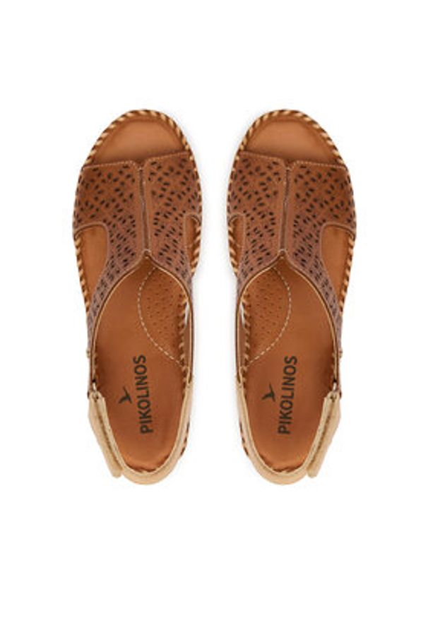 Pikolinos Sandały Aguadulce W3Z-1623C1 Brązowy. Kolor: brązowy. Materiał: skóra