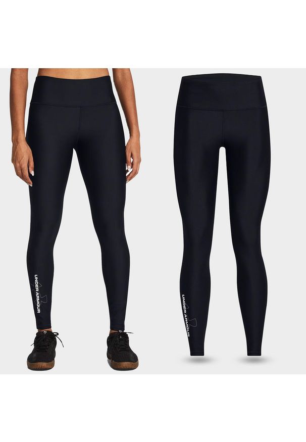 Legginsy sportowe damskie Under Armour getry szybkoschnące treningowe. Kolor: czarny. Sport: bieganie