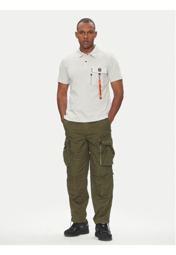 Parajumpers Polo Rescue 25SMPMPORE10 Szary Regular Fit. Typ kołnierza: polo. Kolor: szary. Materiał: bawełna
