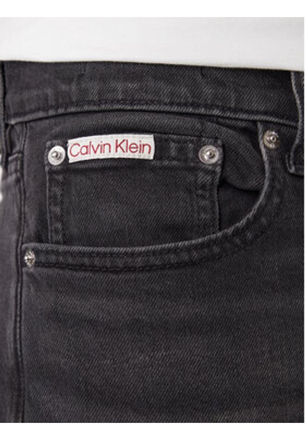 Calvin Klein Jeans Jeansy LV04RB754G Szary Slim Taper Fit. Kolor: szary