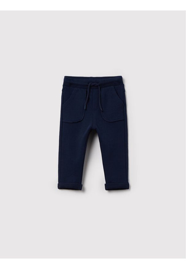 OVS Spodnie dresowe 1443180 Granatowy Regular Fit. Kolor: niebieski. Materiał: bawełna