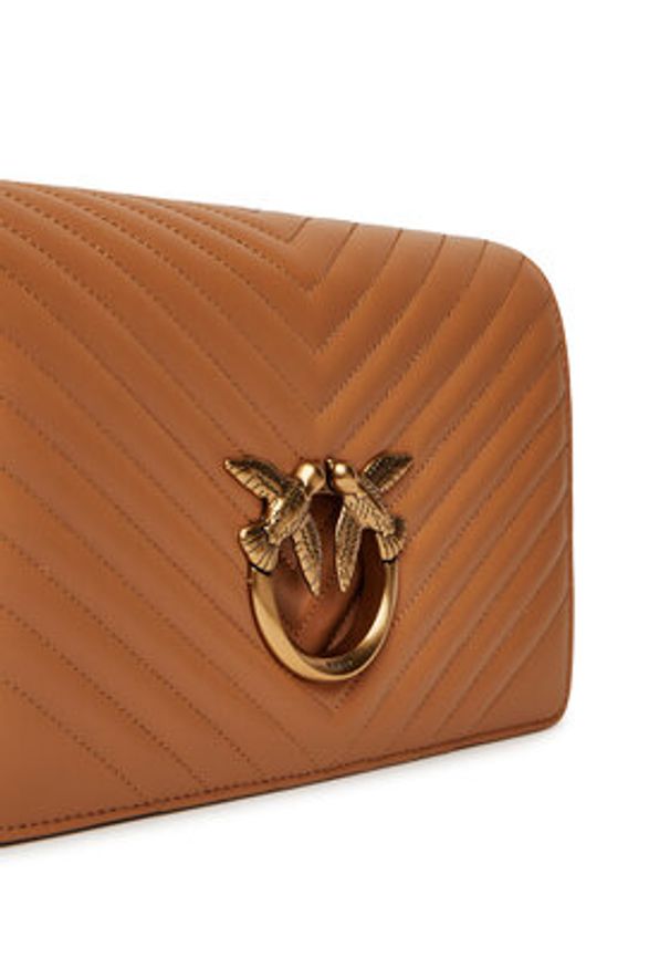 Pinko - PINKO Torebka Love Click Classic PE 25 PLTT 100063 A0GK Brązowy. Kolor: brązowy. Materiał: skórzane