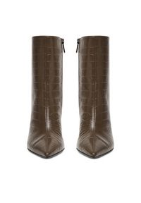 Eva Minge Botki EO-DEMI-GLC6303-6-320 Brązowy. Kolor: brązowy. Materiał: skóra #5