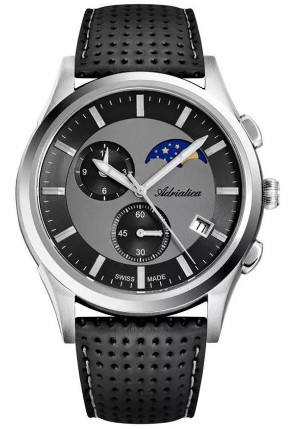 Zegarek męski Adriatica A8282.5216CH czarny. Kolor: czarny