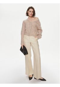 Weekend Max Mara Kardigan Gerarda 2415341031 Écru Regular Fit. Materiał: wełna