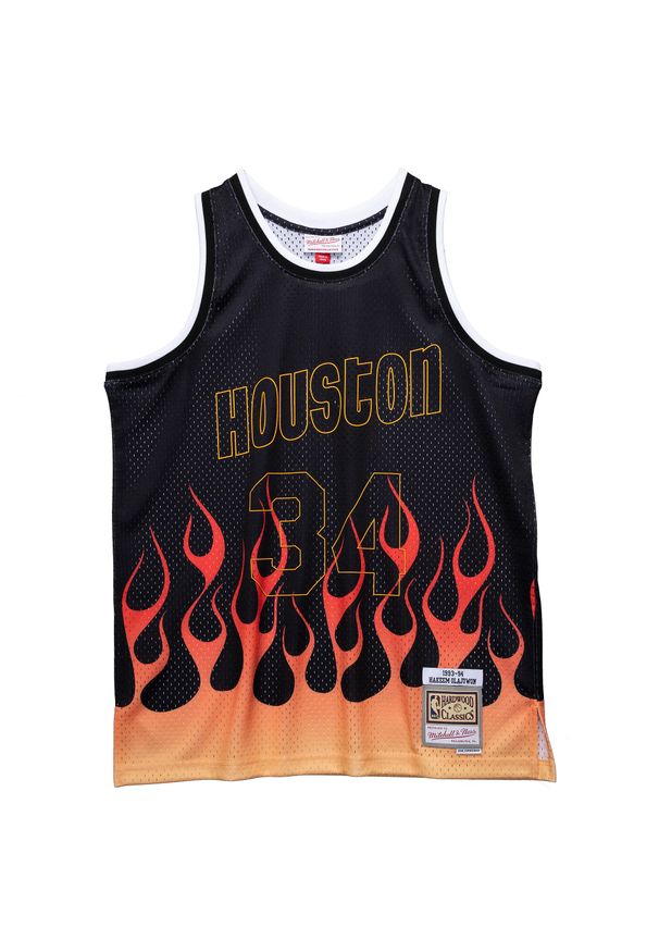 Mitchell & Ness - Koszulka Nba Houston Rockets Hakeem Olajuwon. Kolor: czarny. Sport: koszykówka
