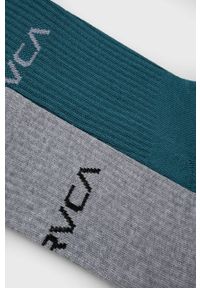 RVCA skarpetki (2-pack) męskie. Kolor: niebieski