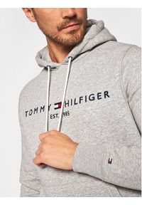 TOMMY HILFIGER - Tommy Hilfiger Bluza Core Logo MW0MW10752 Szary Regular Fit. Kolor: szary. Materiał: bawełna #4