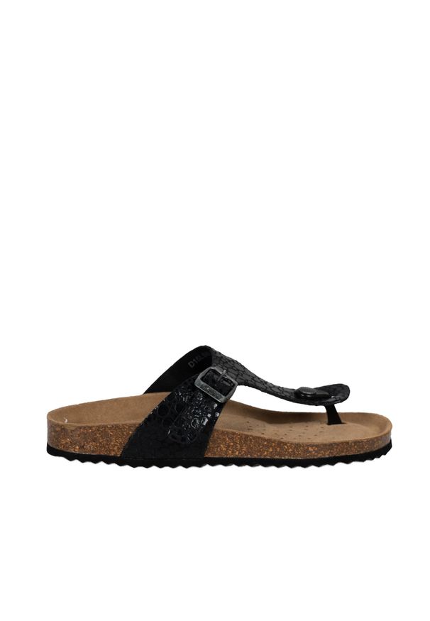 Geox Klapki "Brionia" | D15LSB000VI | Kobieta | Czarny. Nosek buta: okrągły. Kolor: czarny. Materiał: skóra. Styl: klasyczny, elegancki