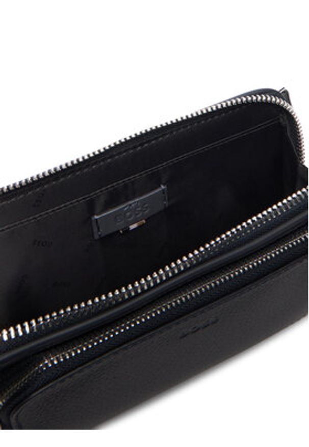 BOSS Saszetka nerka 50529286 Granatowy. Kolor: niebieski. Materiał: skóra