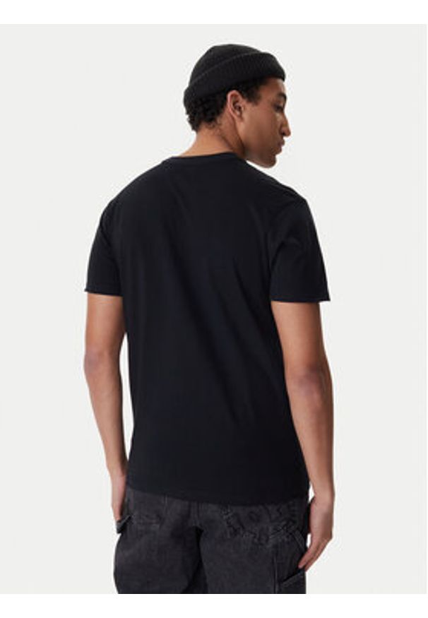 Quiksilver T-Shirt Basic Ss EQYZT07711 Czarny Regular Fit. Kolor: czarny. Materiał: bawełna