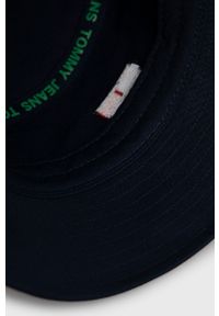 Tommy Jeans kapelusz bawełniany kolor granatowy bawełniany. Kolor: niebieski. Materiał: bawełna