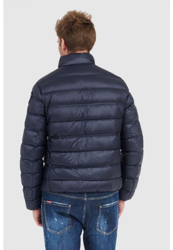 Blauer USA - BLAUER Granatowa puchowa kurtka męska Seth. Kolor: niebieski. Materiał: puch