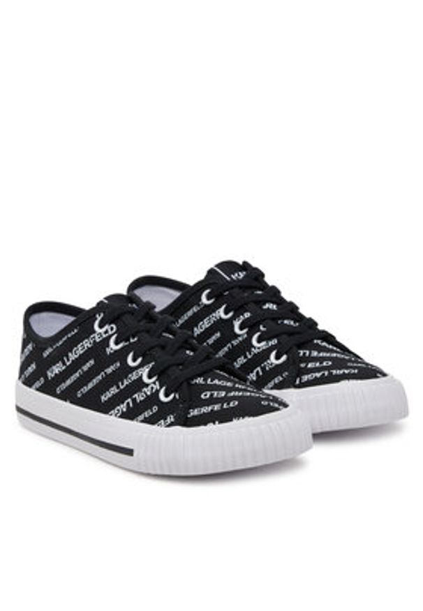 Karl Lagerfeld Kids Tenisówki Z30562 M Czarny. Kolor: czarny. Materiał: materiał