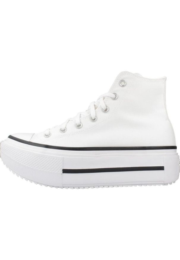 Converse - Buty CONVERSE CHUCK TAYLOR ALL STAR LIFT DOUBLE STACK Biały. Kolor: biały. Materiał: materiał. Model: Converse All Star
