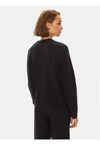 Weekend Max Mara Sweter Gabbia 2425366162 Granatowy Regular Fit. Kolor: niebieski. Materiał: wełna