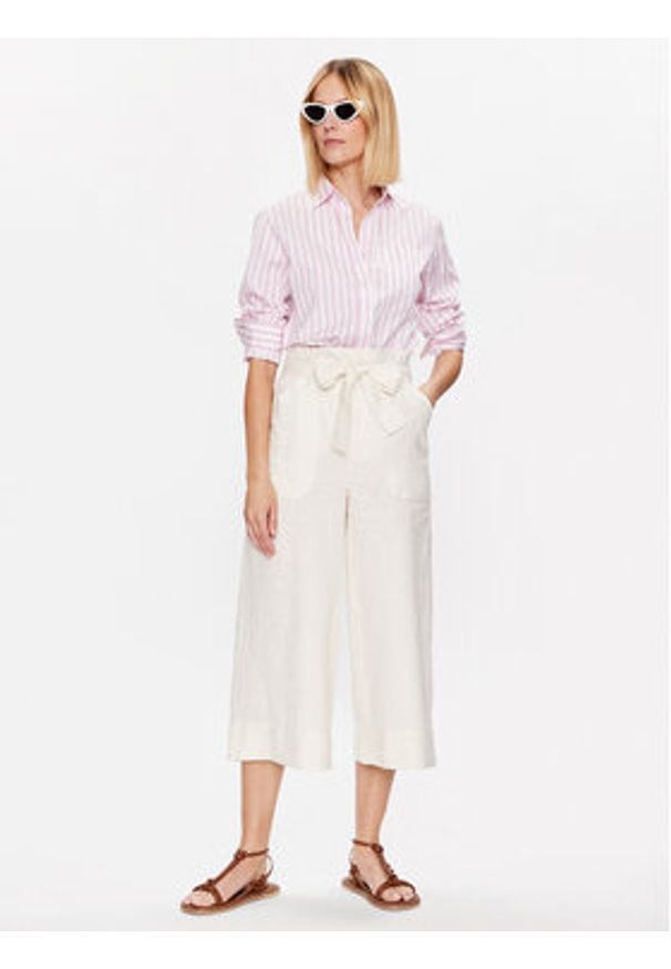 MAX&Co. Kuloty Finestra 71311723 Écru Relaxed Fit. Materiał: len