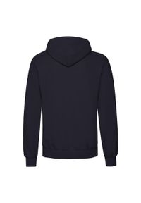 FRUIT OF THE LOOM - Męska Klasyczna Bluza Z Kapturem. Typ kołnierza: kaptur. Kolor: niebieski