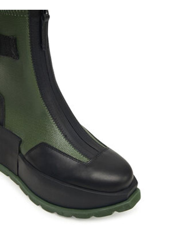 United Nude Botki Roko Bootie II 1077790454 Zielony. Kolor: zielony. Materiał: materiał