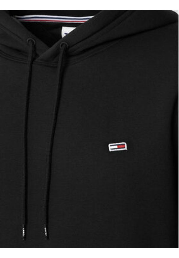 Tommy Jeans Bluza Regular Fleece DM0DM09593 Czarny Regular Fit. Kolor: czarny. Materiał: syntetyk, bawełna