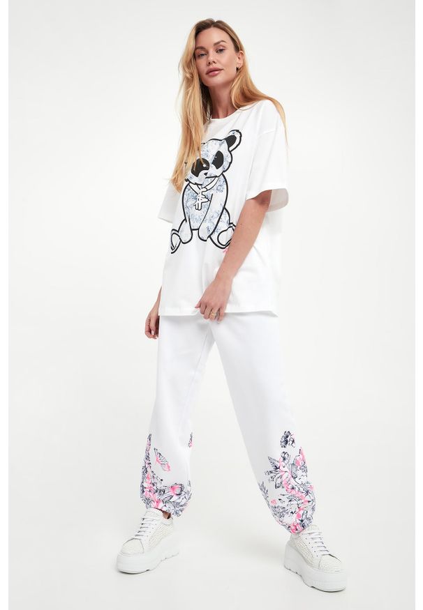 Twinset Milano - T-shirt damski z nadrukiem TWINSET. Wzór: nadruk