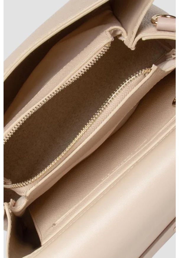 Valentino by Mario Valentino - VALENTINO Duża beżowa torebka Alexia. Kolor: beżowy. Styl: casual, elegancki, klasyczny