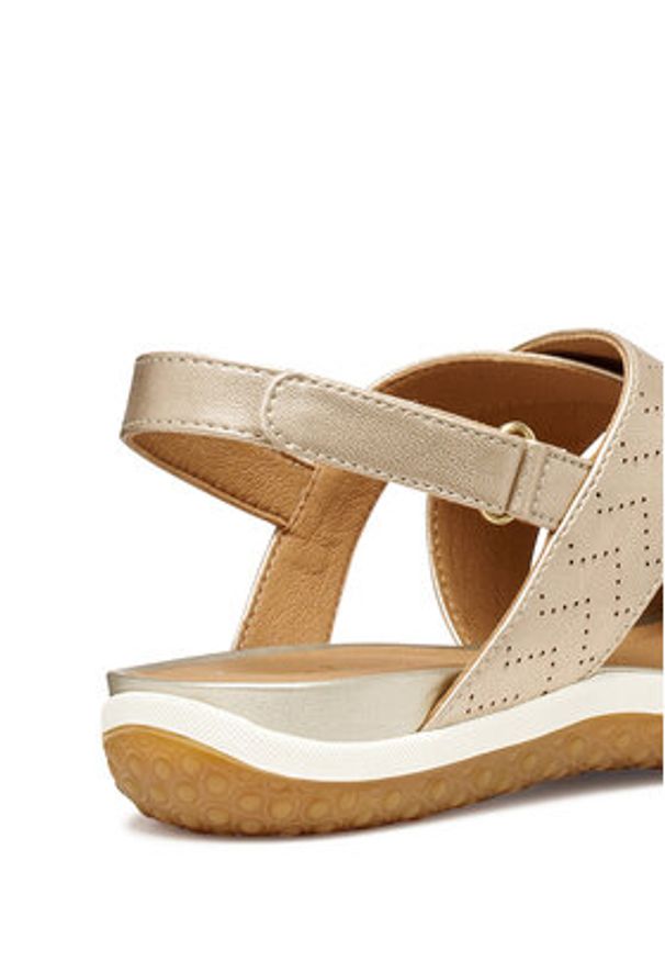 Geox Sandały Sandal Vega D65R6B 000NF C2012 Złoty. Kolor: złoty. Materiał: skóra