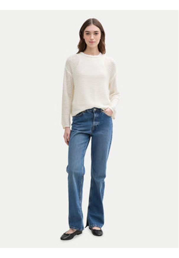 Tom Tailor Denim Sweter 1045610 Écru Loose Fit. Materiał: syntetyk