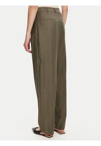 Marella Spodnie materiałowe Hull 2523136161 Khaki Loose Fit. Kolor: brązowy. Materiał: syntetyk #3