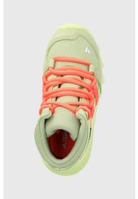adidas TERREX buty dziecięce Mid GTX I. Nosek buta: okrągły. Zapięcie: sznurówki. Kolor: zielony. Materiał: guma. Technologia: Gore-Tex. Model: Adidas Terrex #3