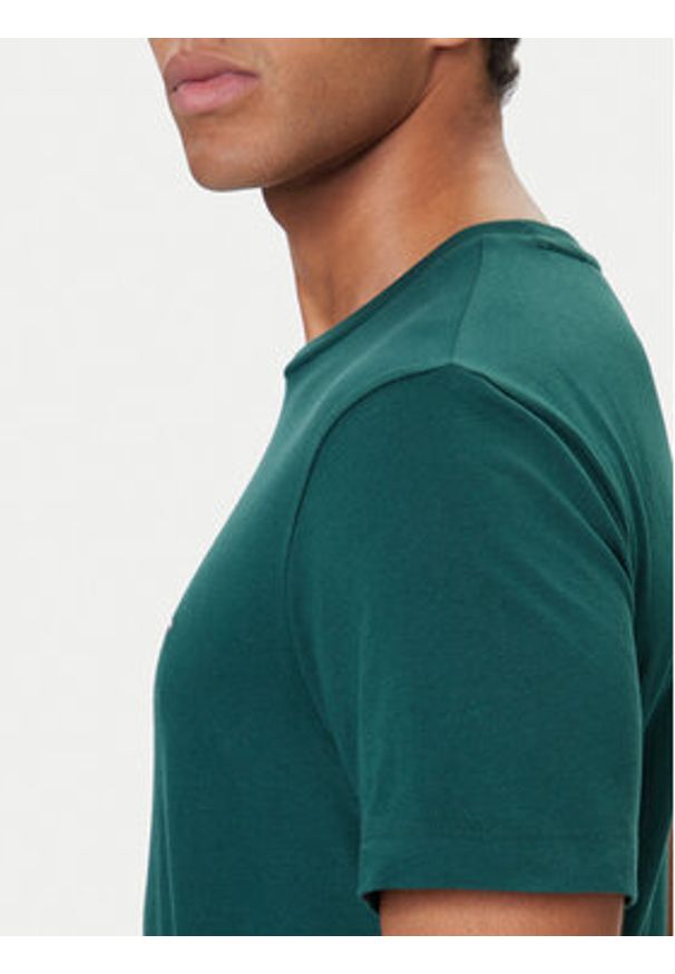 TOMMY HILFIGER - Tommy Hilfiger T-Shirt Ess Seasonal MW0MW39995 Zielony Regular Fit. Kolor: zielony. Materiał: bawełna