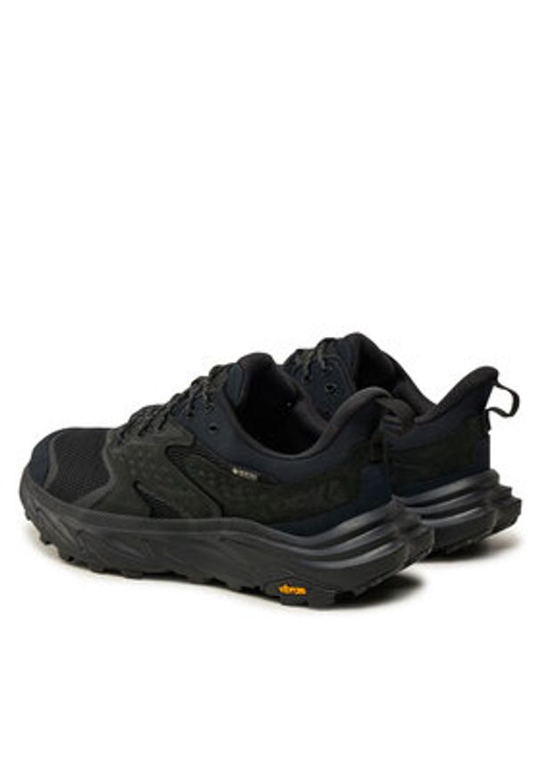 HOKA - Hoka Trekkingi Anacapa 2 Low GTX GORE-TEX 1141632 Czarny. Kolor: czarny. Materiał: materiał. Technologia: Gore-Tex. Sport: turystyka piesza