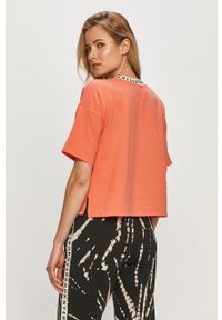 DKNY - Dkny - T-shirt piżamowy YI2422472. Kolor: pomarańczowy. Materiał: dzianina #4