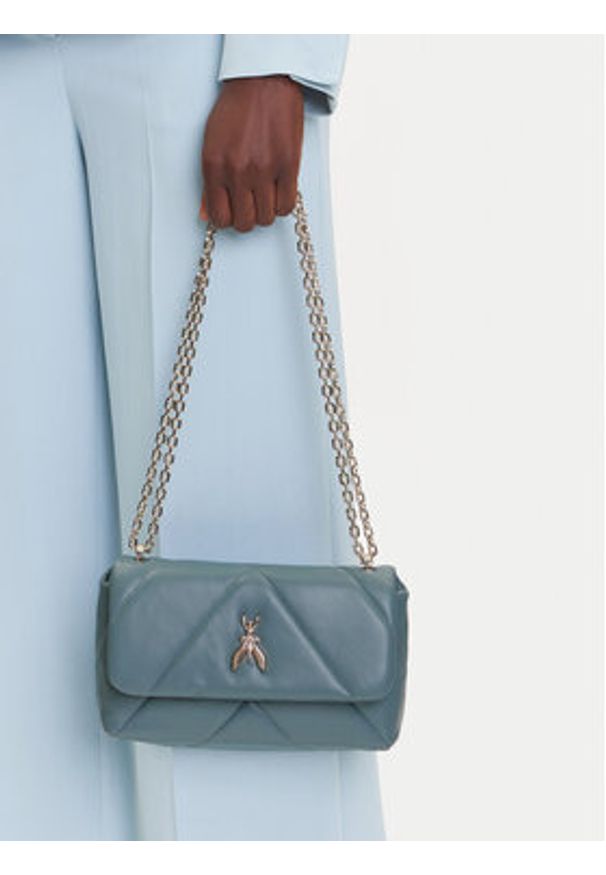 Patrizia Pepe Torebka CB0084/L006-G600 Zielony. Kolor: zielony. Materiał: skórzane
