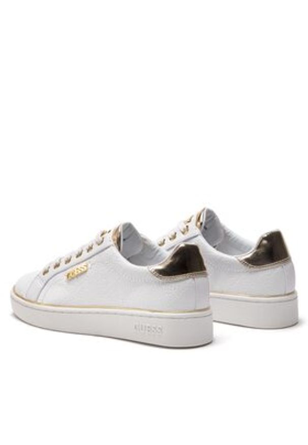 Guess Sneakersy FL5BEK FAL12 Biały. Kolor: biały. Materiał: skóra