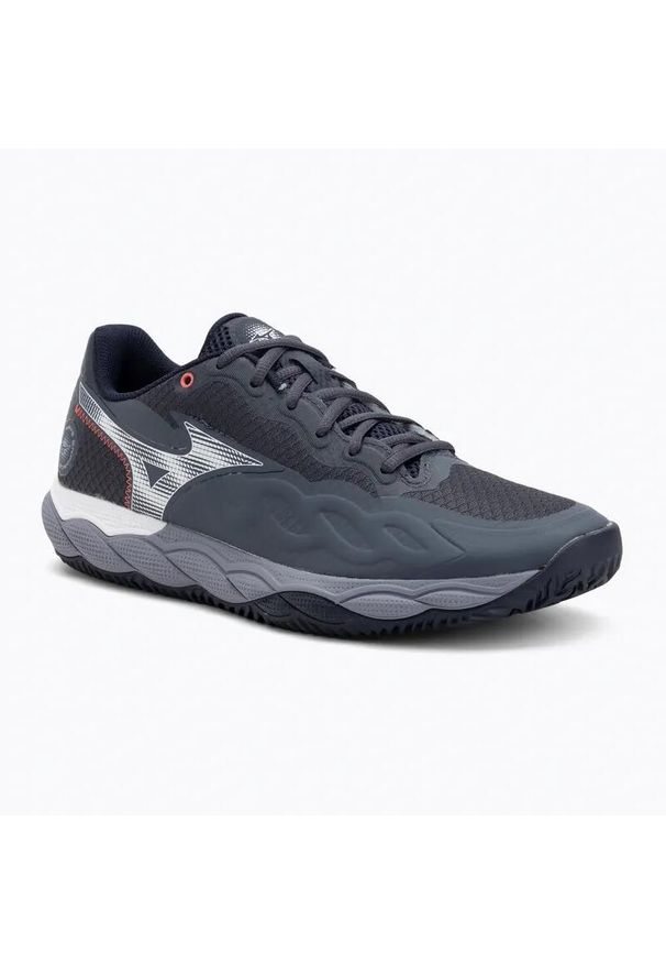 Buty do tenisa Mizuno Wave Enforce Court CC odyssey. Kolor: szary. Model: Mizuno Wave. Sport: tenis