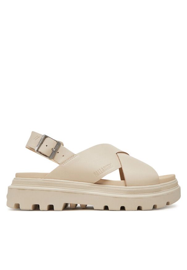 Palladium Sandały Pallacruise Crossed 94461-175-M Écru. Materiał: skóra, nubuk