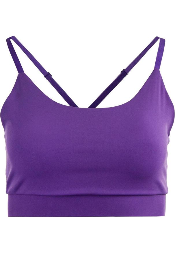 ZONE PERFECT - Ladies Yoga Top XL - Oddychający i elastyczny - fioletowy. Kolor: wielokolorowy. Materiał: elastan, poliester
