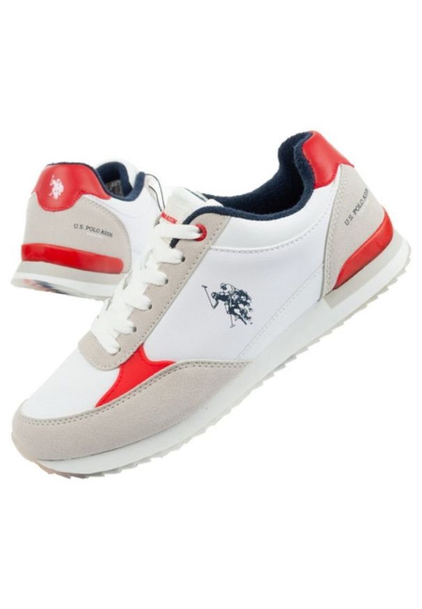 Buty sportowe U.S. Polo ASSN. M UP21M48062-WHI-RED01 białe. Zapięcie: sznurówki. Kolor: biały. Materiał: guma, syntetyk, materiał. Szerokość cholewki: normalna