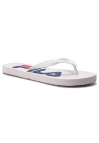 Japonki Fila Troy Slipper W 1010349.1FG białe. Kolor: biały. Materiał: syntetyk, materiał